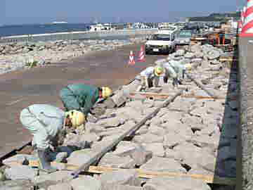 ���ƂŐ΂�~��