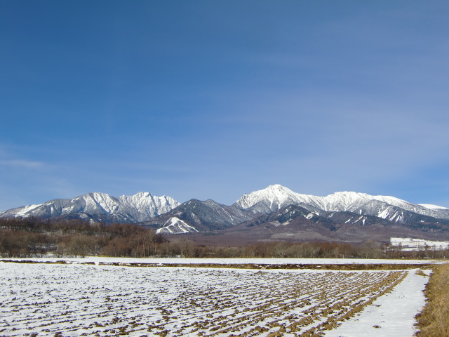 ししまる散歩道からの八ヶ岳	