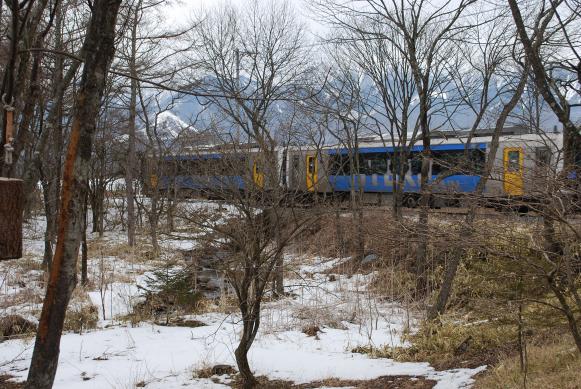 ホルンの庭のすぐ横を
走っています